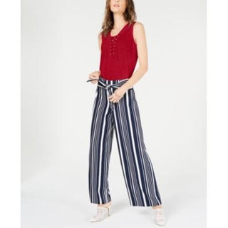 Top curto feminino INC International Concepts com cadarço - Vermelho, tamanho PL