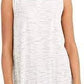 Regata feminina estilo &amp; co com estampa tingida, branca/preta, tamanho médio