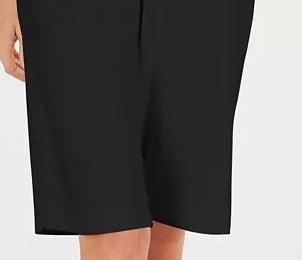 Shorts Karen Scott Petite Skimmer Feminino Preto Tamanho 44
