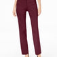 Calça feminina JM Collection Tummy Control Curvy Fit Cherry Pie tamanho 2 Petite