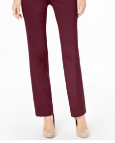Calça feminina JM Collection Tummy Control Curvy Fit Cherry Pie tamanho 2 Petite