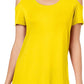 JM Collection Blusa feminina com ombros descobertos, amarela, tamanho pequeno G