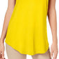 JM Collection Blusa feminina com ombros descobertos, amarela, tamanho pequeno G