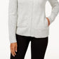 Karen Scott Cardigan Feminino com Zíper Frontal Branco Tamanho XS