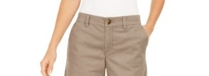 Shorts chino feminino Style &amp; Co. cinza, tamanho 14