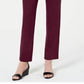 Calça de veludo cotelê feminina Karen Scott, marrom, tamanho grande