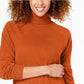 Karen Scott Suéter Feminino Luxsoft Gola Alta Laranja Tamanho PS