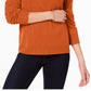 Karen Scott Suéter Feminino Luxsoft Gola Alta Laranja Tamanho PS
