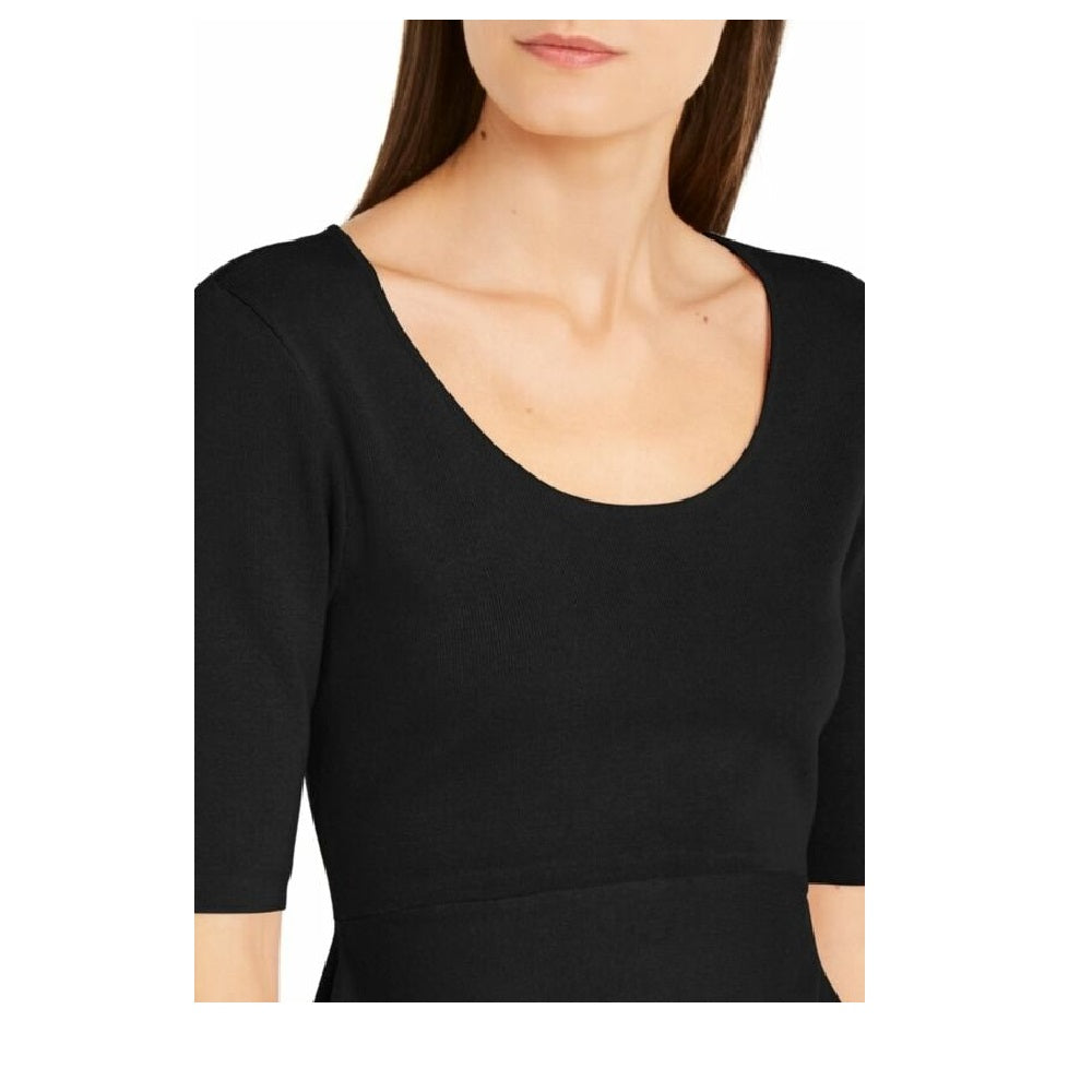 Suéter Alfani Feminino com Bainha de Lenço Preto Tamanho X-G