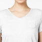 Camiseta feminina de manga curta Style &amp; Co, cinza, tamanho PM