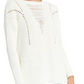 Rachel Roy Suéter feminino texturizado, manga comprida, gola redonda, tamanho natural, GG
