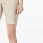 Bermuda feminina Charter Club Twill bege tamanho 10