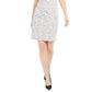 Vestido tubinho de malha texturizada Calvin Klein feminino, manga curta, branco, tamanho 2
