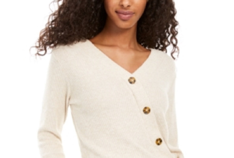 Blusa canelada Hippie Rose Junior Plush Surplice Marrom Tamanho P