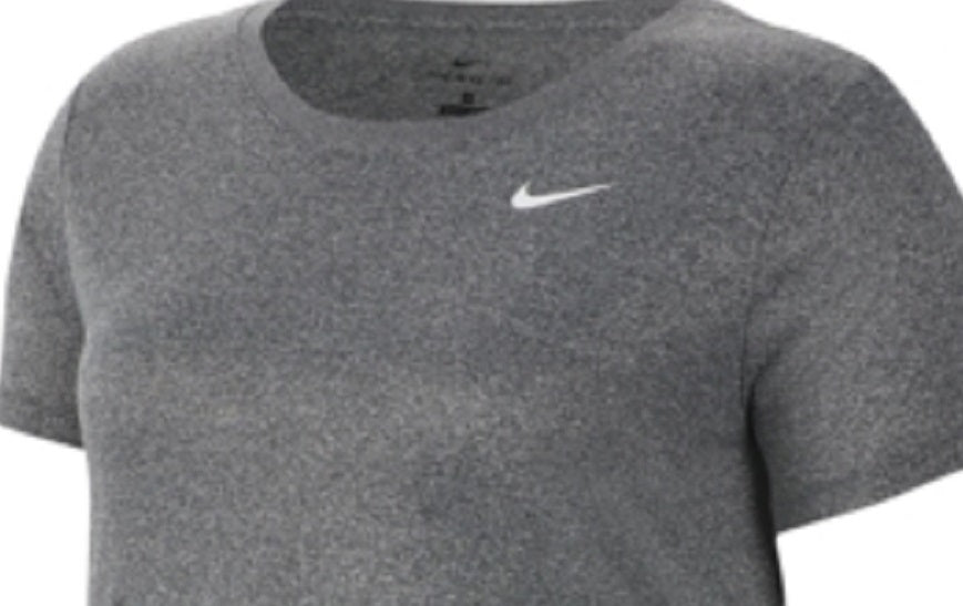 Camiseta Nike Feminina Running Fitness Cinza Escuro Tamanho GG