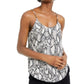 Camisola feminina Bar III com estampa de cobra, bege, tamanho pequeno