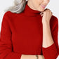 Karen Scott Suéter Feminino Luxsoft Gola Alta Vermelho Tamanho Pequeno G