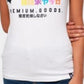 Camiseta feminina Superdry Cotton Premium Goods Graphic, branca, tamanho 12