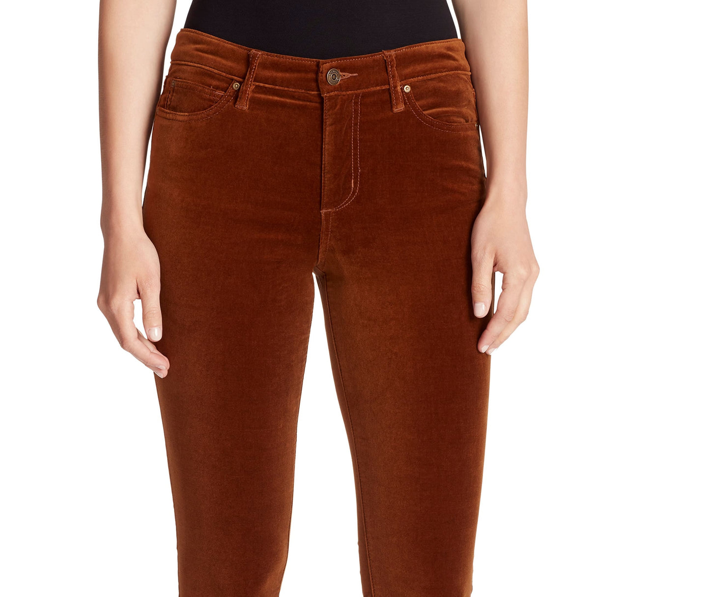 Calça Ella Moss Feminina Lisa Marrom Tamanho 27