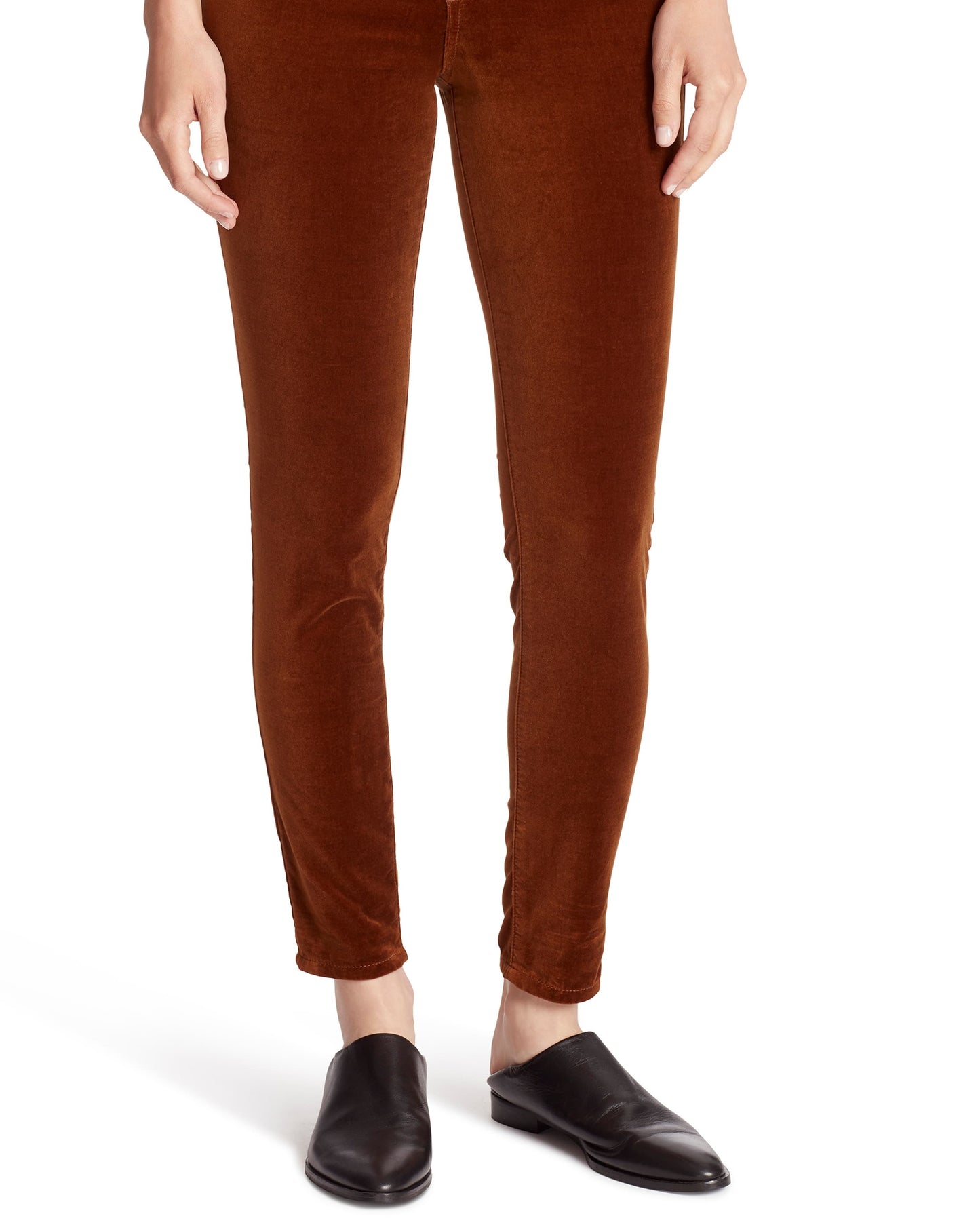 Calça Ella Moss Feminina Lisa Marrom Tamanho 27