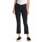 Calça jeans feminina Vigoss Gwen Kick Flare Distressed, preta, tamanho 25