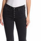 Calça jeans feminina Vigoss Gwen Kick Flare Distressed, preta, tamanho 25
