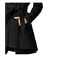 Casaco Madden Girl Juniors com saia e acabamento em couro sintético, preto, tamanho XS
