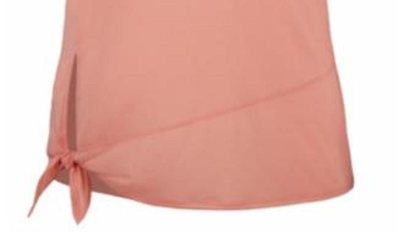 Camiseta de treino Nike Dry Side Tie feminina rosa tamanho GG