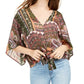 Top de lurex com amarração frontal Polly &amp; Esther Junior, conjunto verde, tamanho extragrande