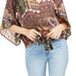 Top de lurex com amarração frontal Polly &amp; Esther Junior, conjunto verde, tamanho extragrande