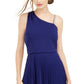 Vestido BCX Junior com alças assimétricas azul tamanho XX-G