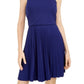 Vestido BCX Junior com alças assimétricas azul tamanho XX-G