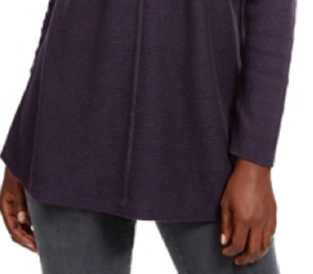 Túnica feminina de malha com pontos mistos Style &amp; Co, azul-marinho, tamanho médio