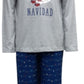 Pijama Família Feminino Combinando Grande e Alto Fleece Conjunto de Pijama Família Natal Luzes de Natal Vermelho Tamanho 1XB
