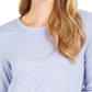 Top feminino com brilho salpicado azul tamanho grande da Style &amp; Co