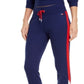 Calça de corrida esportiva feminina Tommy Hilfiger para fitness e corrida, azul, tamanho grande