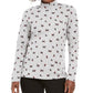 Karen Scott Blusa Feminina Estampada Gola Careca Cinza Tamanho Pequeno