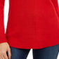 Suéter feminino com decote em V Charter Club, vermelho, tamanho pequeno XL