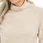 Karen Scott Suéter Feminino Gola Alta Marrom Tamanho Médio