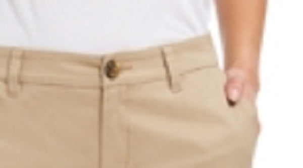 Shorts chino feminino Style &amp; Co. marrom tamanho 18