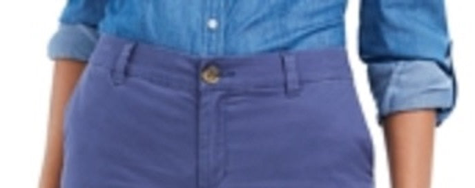 Shorts Chino Feminino Style &amp; Co Azul Tamanho 18