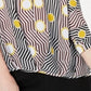 Blusa Alfani Feminina Estampa Geométrica Amarela Tamanho Petite XL