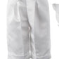 Traje de batizado de cetim para menino Lauren Madison com chapéu e gravata, branco, tamanho 6-9 meses