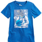 Camiseta infantil Epic Threads Space Dino para meninos, azul, tamanho 3T