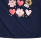 Camiseta infantil Epic Threads com estampa de corações para meninas, azul, tamanho 2T