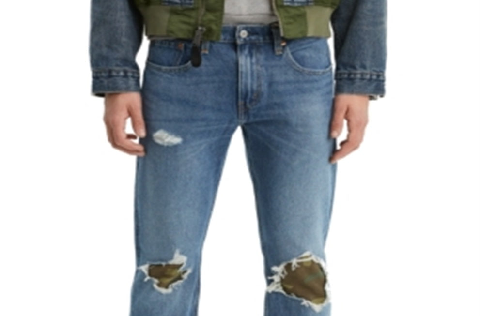 Calça jeans Levi's Masculina Stretch Tapered Regular Fit Azul Tamanho 36 X 30