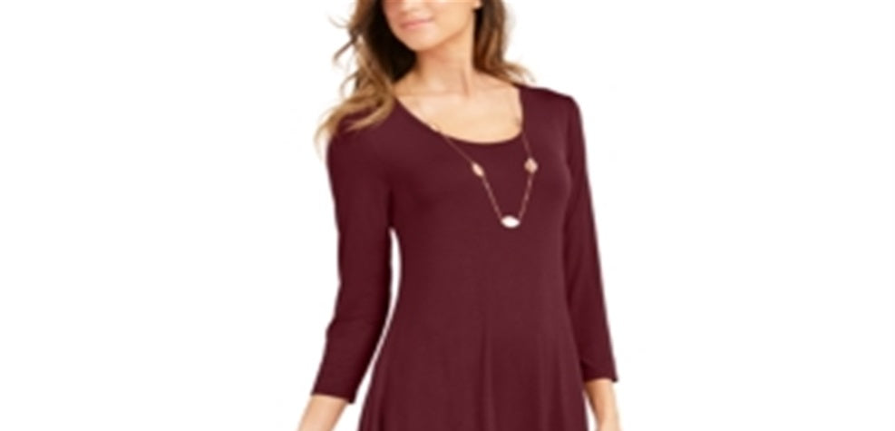 Vestido rodado feminino Style &amp; Co vermelho tamanho pequeno