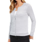 Cardigan texturizado feminino Charter Club cinza tamanho grande