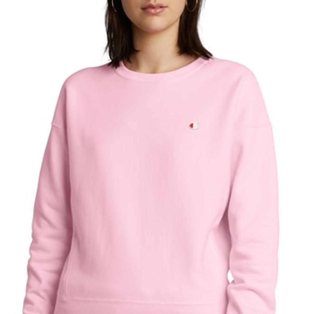 Camiseta Champion Life Reverse Weave Crew Rosa Tamanho X-S