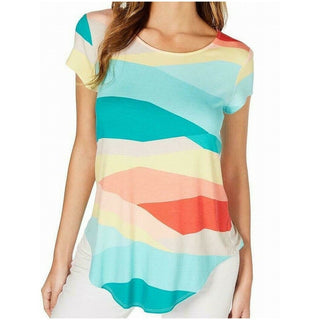 Camiseta estampada feminina Alfani amarela tamanho GG